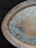 STERLING SILVER OVAL SERVING TRAY - EXCELLENT DETAIL  WEIGHS APPROX 20.64 OZT