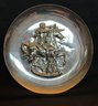 Sterling Silver Collector Plate: Bugler On Unicorn - Lincoln Mint 1971 7.26 OZT
