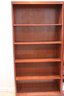 Contemporary 5 Shelf Wood Bookcase. There Are 2 Bookcases & This Is The 1st.