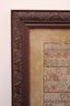 Early 19th Century Framed Sampler Signed Ann Johnston