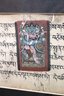 Vintage Traditional Handwritten Rigveda Sanskrit Hymns In Frame
