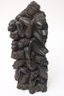 Vintage Hand Carved African Tribal Tree Of Life Statue, Carved From Ebony Very Heavy