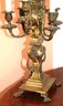 Highly Detailed Renaissance Style Bronze Candelabra Lamp With 6 Lights
