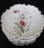 Antique Porcelain Pieces With Austria Bowl, Limoges Plate, German Plate