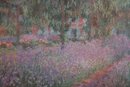 Claude Monet Print Iris Bed In Monets Garden