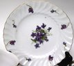 Pretty Purple Floral Desert Set, Includes 8 Plates, 7 Cups & 7 Saucers In The Set
