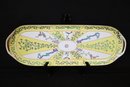 Herend Porcelain Yellow Dynasty Serving Tray & 2 Murano Art Glass Bowls