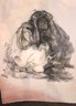Attributed To Zuniga Limited Ed Lithograph Of Mexican Women & Child Pencil Signature 1973, 10/1