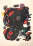 Attributed To Joan Miro Color Lithograph Of Amorphous Composition, Pencil Signed & Inscribed EA
