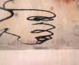 Attributed To Luis Chan, 1962 Mixed Media Abstract Painting Signed