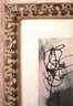 Attributed To Luis Chan, 1962 Mixed Media Abstract Painting Signed