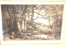 Vintage Etching Signed By The Artist Maury