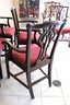 Set Of 5 Chippendale Style Dining Room Armchairs