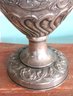 Gorgeous OVERSIZED Tall Antique Sterling Silver Vase W/ Quality Embossed Scrolls And Flowers Overall 26 1/2' T