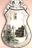 Romantic Venetian Style Etched Mirror In A Curvy Shape