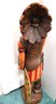 Vintage Cigar Store Indian In Painted And Wooden Finish  49' Tall Very Large!