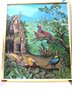 Painting Of Exotic Birds In Cambodian Jungle Signed & Dated 1976