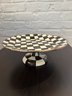 McKenzie Large Courtly Check Cake Platter - Diameter: 12 X 4 1/2 Tall.