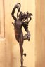 Small Antique Bronze Statue Of Hermes On Footed Base