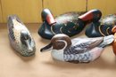 Lot Of 5 Vintage Hand Painted Decoy Ducks
