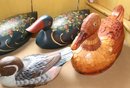 Lot Of 5 Vintage Hand Painted Decoy Ducks