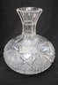 Antique Edwardian Etched Coffee Server On Stand & 2 Highly Etched Cut Crystal Decanters