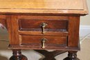Vintage Mahogany Writing Desk Made With Quality Tongue And Groove Craftsmanship And A Fine Polished Finish!