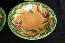 4 Lovely Gates Ware 12-inch Dinner Plates By Laurie Gates, Dishwasher And Microwave Safe