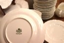 Coalport English Bone China Dinnerware In The Countryware Pattern In White Porcelain With Leaf Embossed B