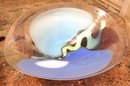 Setsuko Ogishi Mizuno Australia Studio Art Glass Bowl With Swirls Of Color