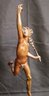 Vintage Art Nouveau Flying Mercury Figural Bronze Sculpture On A Marble Base