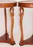 Of Vintage Italian Empire Style Burlwood Gueridon Side Tables With Carved Swan Motif