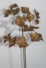 Floral Metal Art Sculpture Signed By The Artist Bruce Friedle.