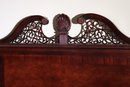 Ornate Carved Wood King Size Bed Frame With Claw Feet And Fluted Posts