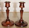 Collection Of Assorted Turned Wood Candlesticks Includes A Pair By W.A Bates Turning Company
