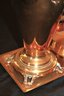 Elegant Brass Samovar Tray And Bowl With Hallmarks
