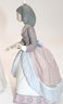 A Walk With A Dog Lladro Porcelain Figurine C-10 & 5210 & Jolie Girl With A Missing Parasol