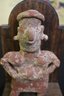 Colombian Antique Pottery Figurine With Body Ornamentation.