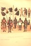 Three Antique French Prints Of Knights Of The Middle Ages Titled The Moyen Age