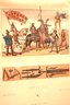 Three Antique French Prints Of Knights Of The Middle Ages Titled The Moyen Age