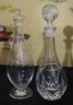 Large Collection Of Stylish Decanters And 10 Assorted Sized Royal Doulton Wine Glasses