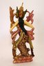 Chinese Ginger Jar & Hand Carved/painted Wood Figure Of Balinese Dancer