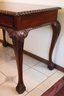 Carved Wood Desk With Claw Feet, Well-made Quality Craftsmanship With Tongue And Groove Woodwork
