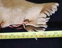 Native American Handmade Suede Traditional Childrens Attire, Hand Stitched And Beaded