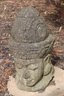 Large Cement Buddha Head Sculpture