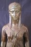 Stunning Vintage Egyptian Bronze Statue With Hieroglyphic Detailing-  Stands Over 2ft Tall