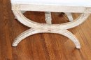 Pair Of  French Louis XVI Stye Benches In A Distressed Finish