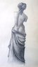 Signed Lithograph Of Nude Woman With Flowing Gown, J. Mcdouagn 7/69