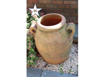 Pair Of Large Clay Pots With Handles