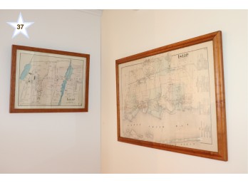 Pair Of Maps Of Islip, NY